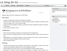 Tablet Screenshot of blog.kgweb.fr